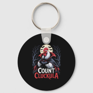 Chaveiro Galo Conde Cluckula Divertido Halloween Vampiro Lo