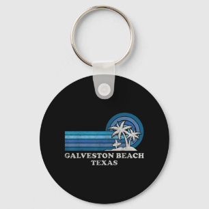 Chaveiro Galveston Beach Texas Férias de Verão Vinta