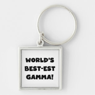 Chaveiro Gama do Melhor-est do mundo preto e branco