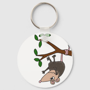 Chaveiro Gambá cómico que oscila da árvore