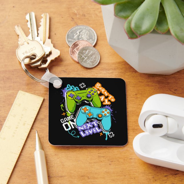 Chaveiro Game controllers Graffiti  Gaming Born To Play  (Mesa)