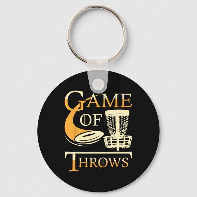 Chaveiro Game Of Throws - Disc Golf Player Flying Disc Golf (Frente)