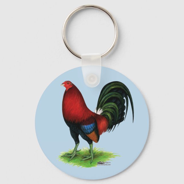 Chaveiro Gamecock: Vermelho escuro (Frente)