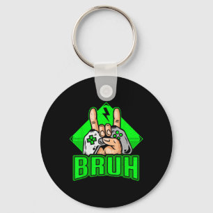 Chaveiro Gamer Bruh Jogo de Vídeo Engraçado Adolescentes Ra
