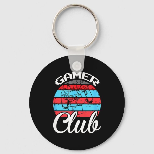 Chaveiro Gamer Club Funny Gaming Quotes Gift For Players  (Frente)