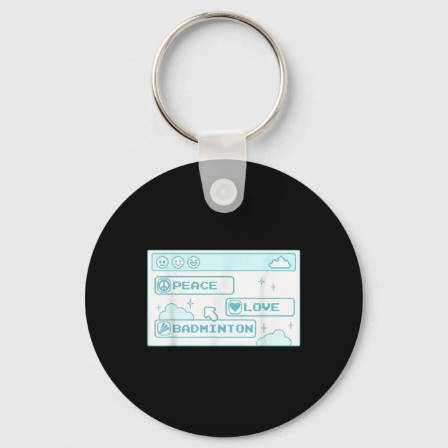 Chaveiro Gamer Computer Pc Nerd Legal Peace Love Badmin (Frente)