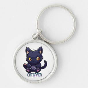 Chaveiro Gamer de Gato