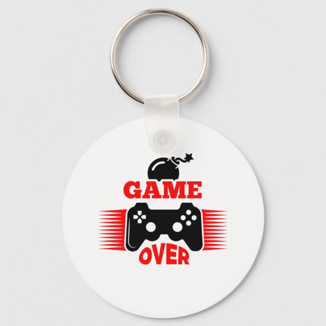 Chaveiro Gamer Gift Game Over (Frente)