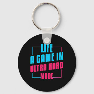 Chaveiro Gamer Gift Life A Game Em Modo Ultra-Duro