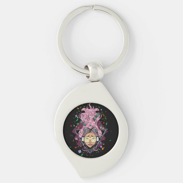 Chaveiro Gamer Girl (Frente)