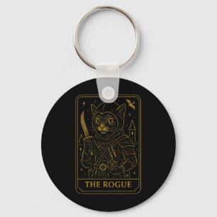 Chaveiro Gamer Rpg Ladrão D20 Dados Nerdy Geek Gato Homens