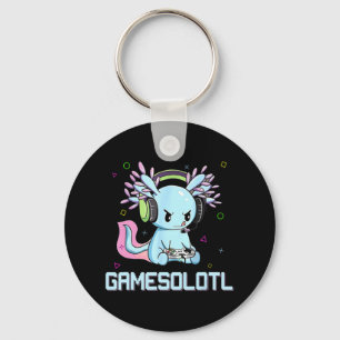 Chaveiro Gamesolotl Galeria de Vídeo Axolotl Kawaii Anime B
