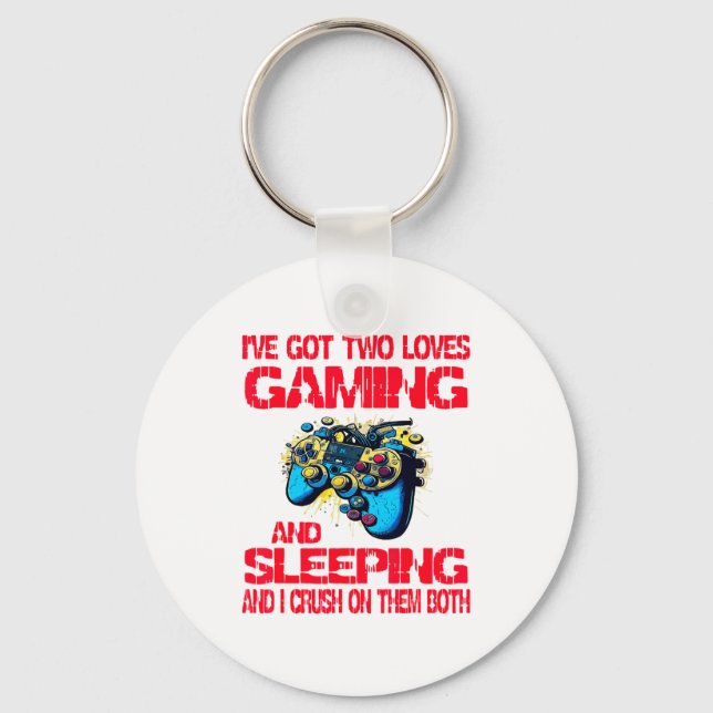 Chaveiro Gaming And Sleeng Gamer Valentines Day Boys Kids  (Frente)