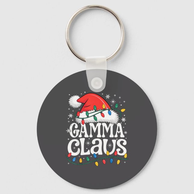 Chaveiro Gamma Claus Funny Xmas Christmas Grandma Holiday S (Frente)