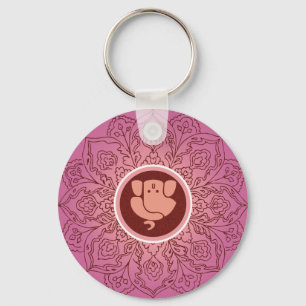Chaveiro Ganesh artístico com Mandana