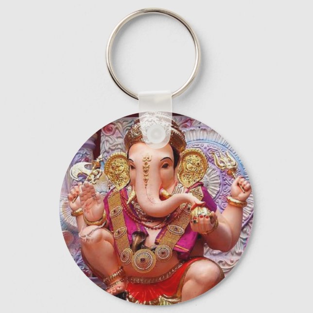 Chaveiro Ganesh Ganesha, Unidade de Elefante Asiática Hindu (Frente)