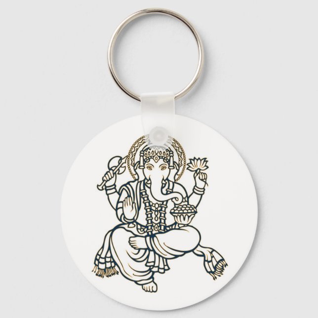 Chaveiro Ganesha Hindu Deity God (Frente)