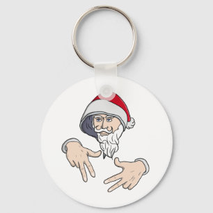 Chaveiro Gangsta legal Hip Hop Hand Rap Santa Claus