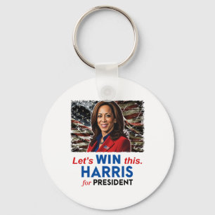 Chaveiro Ganhe Este Harris Para O Presidente Kamala Harris 