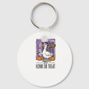 Chaveiro Ganso de Bruxa do Halloween Buzine ou Trate