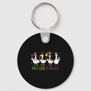 Chaveiro Ganso de Mardi à Solta Camiseta Divertida de Mardi