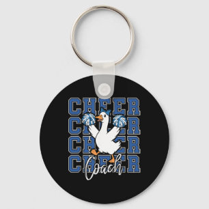 Chaveiro Ganso de Torcida Engraçado Treinador Azul Coquete 