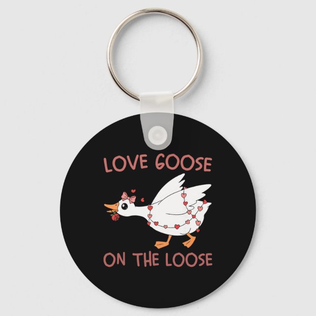 Chaveiro Ganso do Amor à Solta Funny Valentine Goose Humo (Frente)