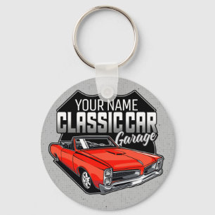Chaveiro Garagem Clássica Convertível 1966 Personalizada