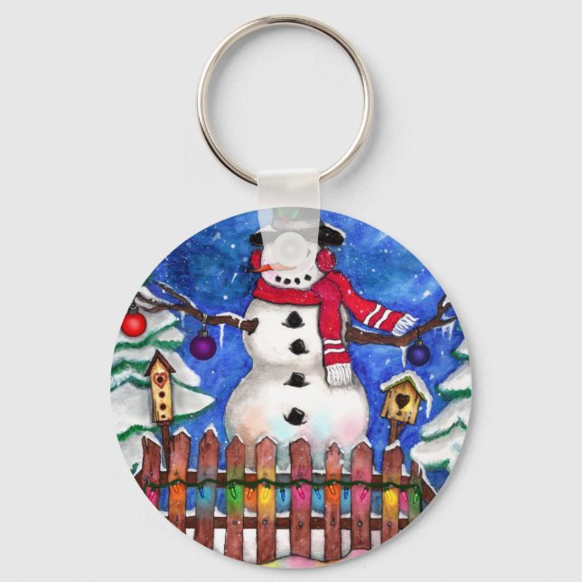 Chaveiro Garden Snowman (Frente)