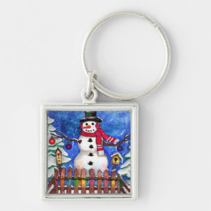 Chaveiro Garden Snowman