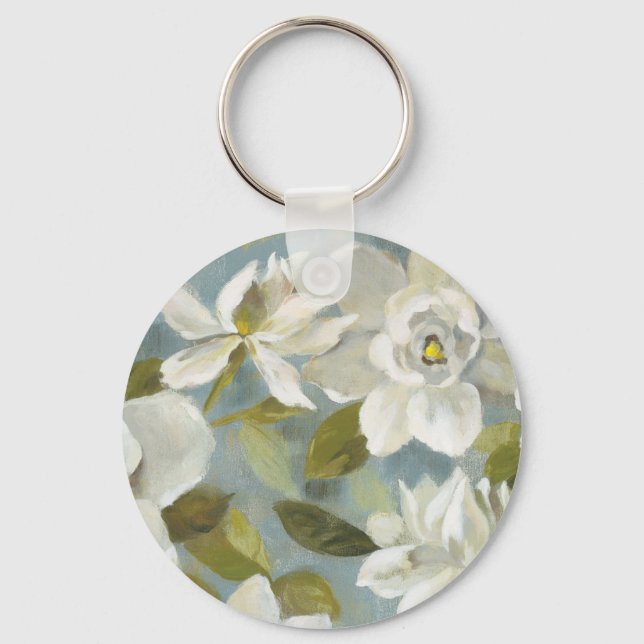 Chaveiro Gardenias em Azul Estreito (Frente)