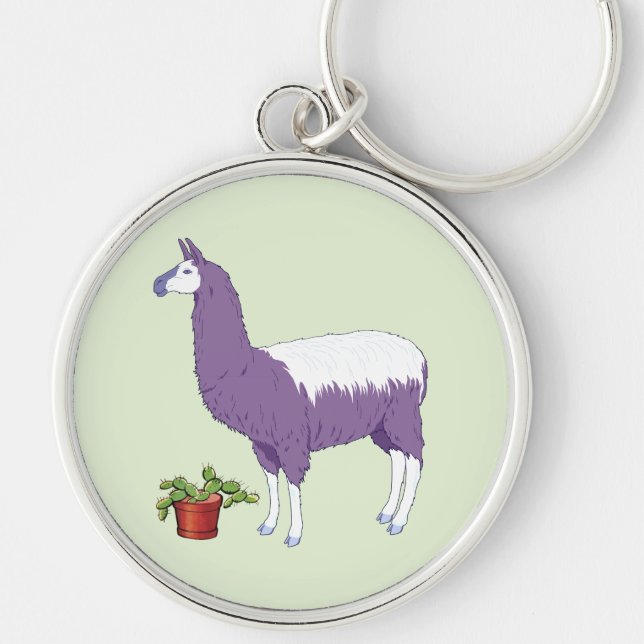 Chaveiro Gardening Cactus Plant Llama (Frente)