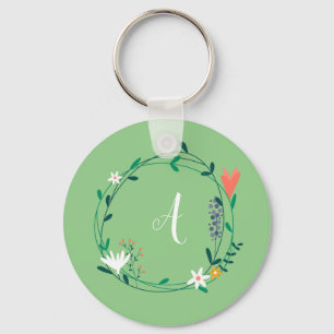 Chaveiro Garland Fresca Primavera Floral Personalizada Inic