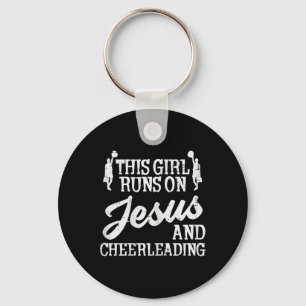 Chaveiro Garota Corre Em Jesus Torcedora Cheerleader Cristo