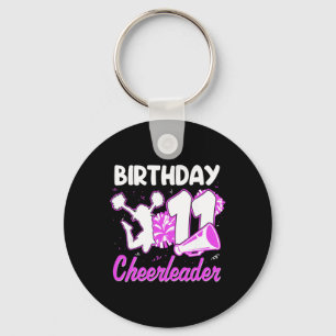 Chaveiro Garota de 11 anos de idade Cheerleader Aniversário