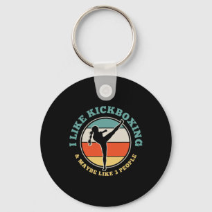 Chaveiro Garota de Kickboxing Kickboxer Artes Marciais Pres