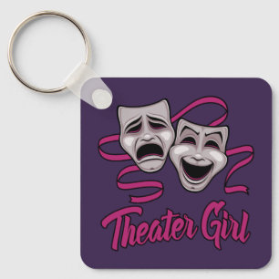 Chaveiro Garota do Teatro de Comédia e Tragédia