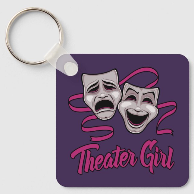Chaveiro Garota do Teatro de Comédia e Tragédia (Frente)