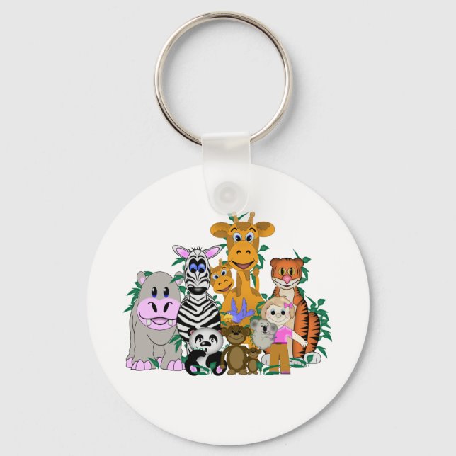 Chaveiro Garota do ZOO (Frente)