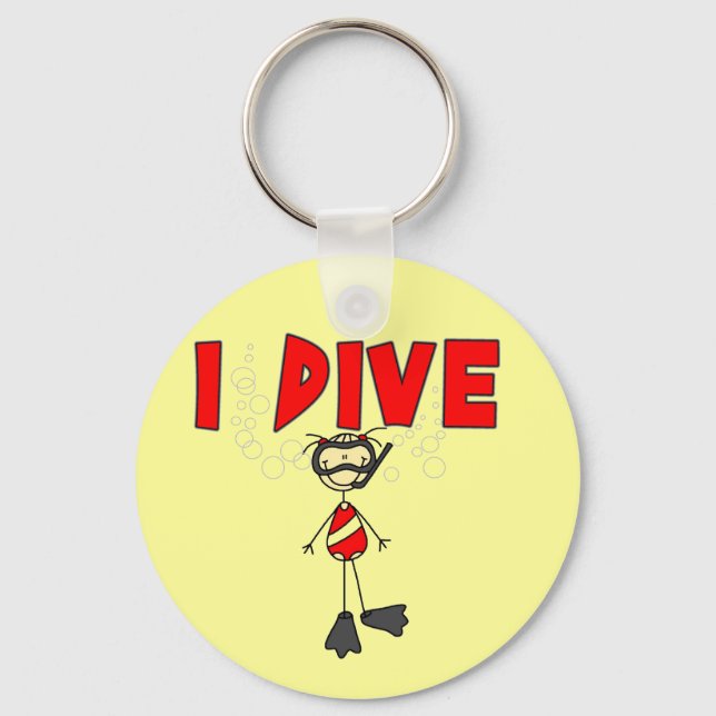 Chaveiro Garota, eu bebo camisetas e presentes (Frente)