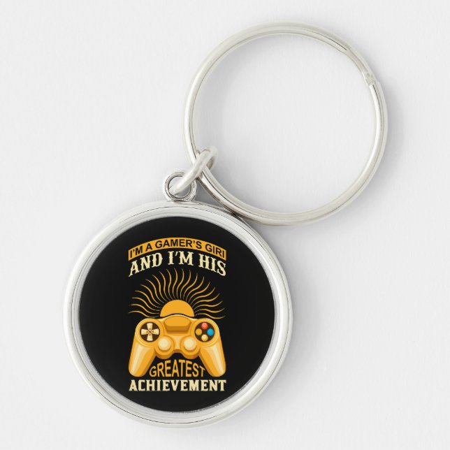 Chaveiro Garota gamer (Frente)