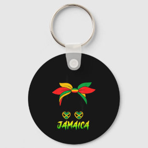 Chaveiro Garota Jamaicana Bandeira da Jamaica Orgulho Mulhe
