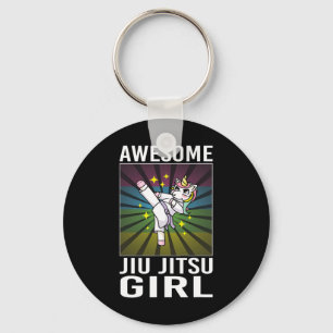 Chaveiro Garota Jiu Jitsu Incrível Para Jiu Jitsu Toddler E