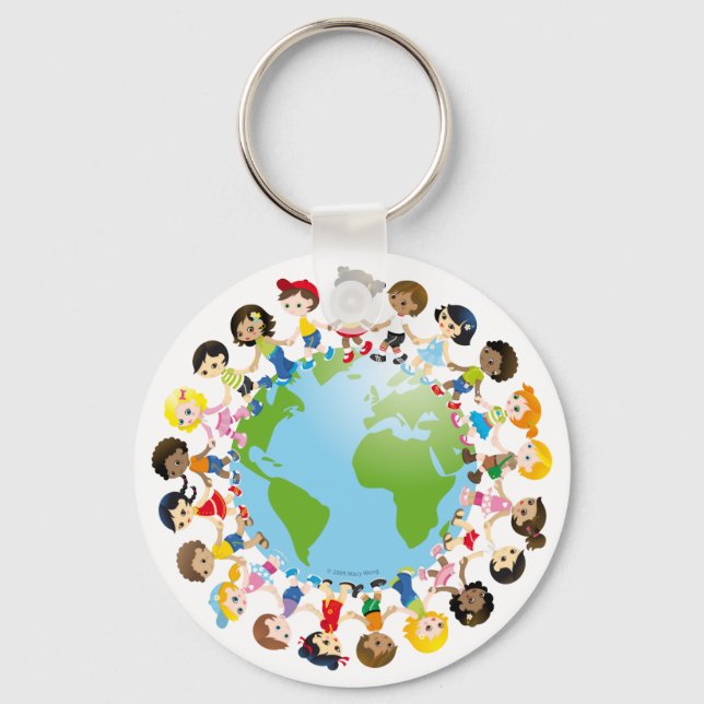 Chaveiro Garota mundial (Frente)