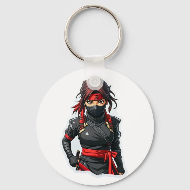 Chaveiro Garota Ninja (Frente)