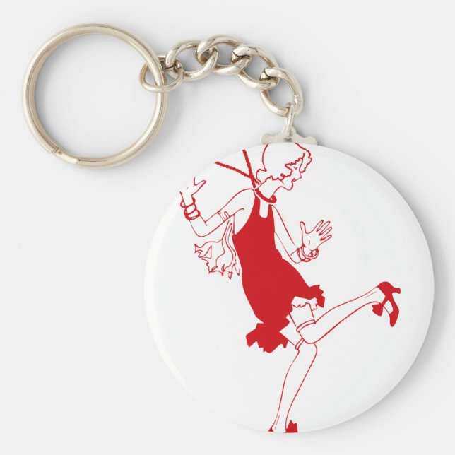 Chaveiro garota vermelha (Frente)