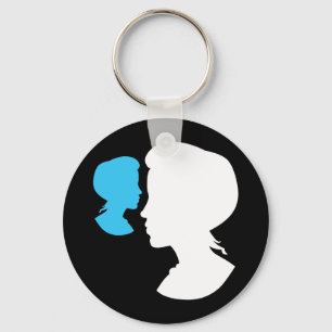Chaveiro Garota Vitoriana Silhouette Cameo