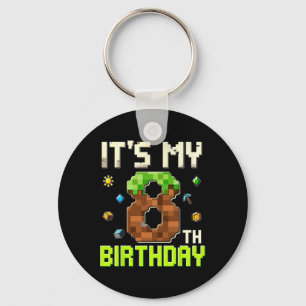 Chaveiro Garoto de Aniversário Engraçado É Meu 8º Aniversár