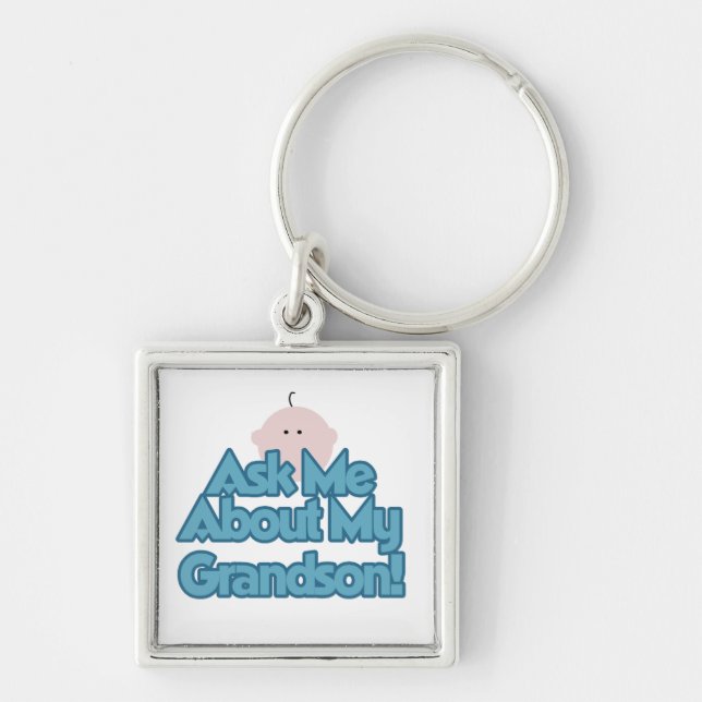 Chaveiro Garoto Menino Pergunta Sobre Meus Presentes De Avô (Frente)