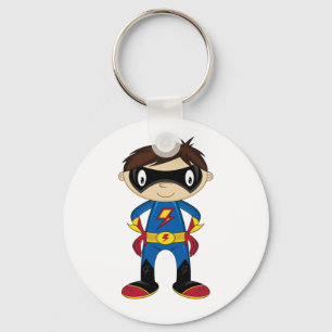 Chaveiro Garoto Super Herói Bonito